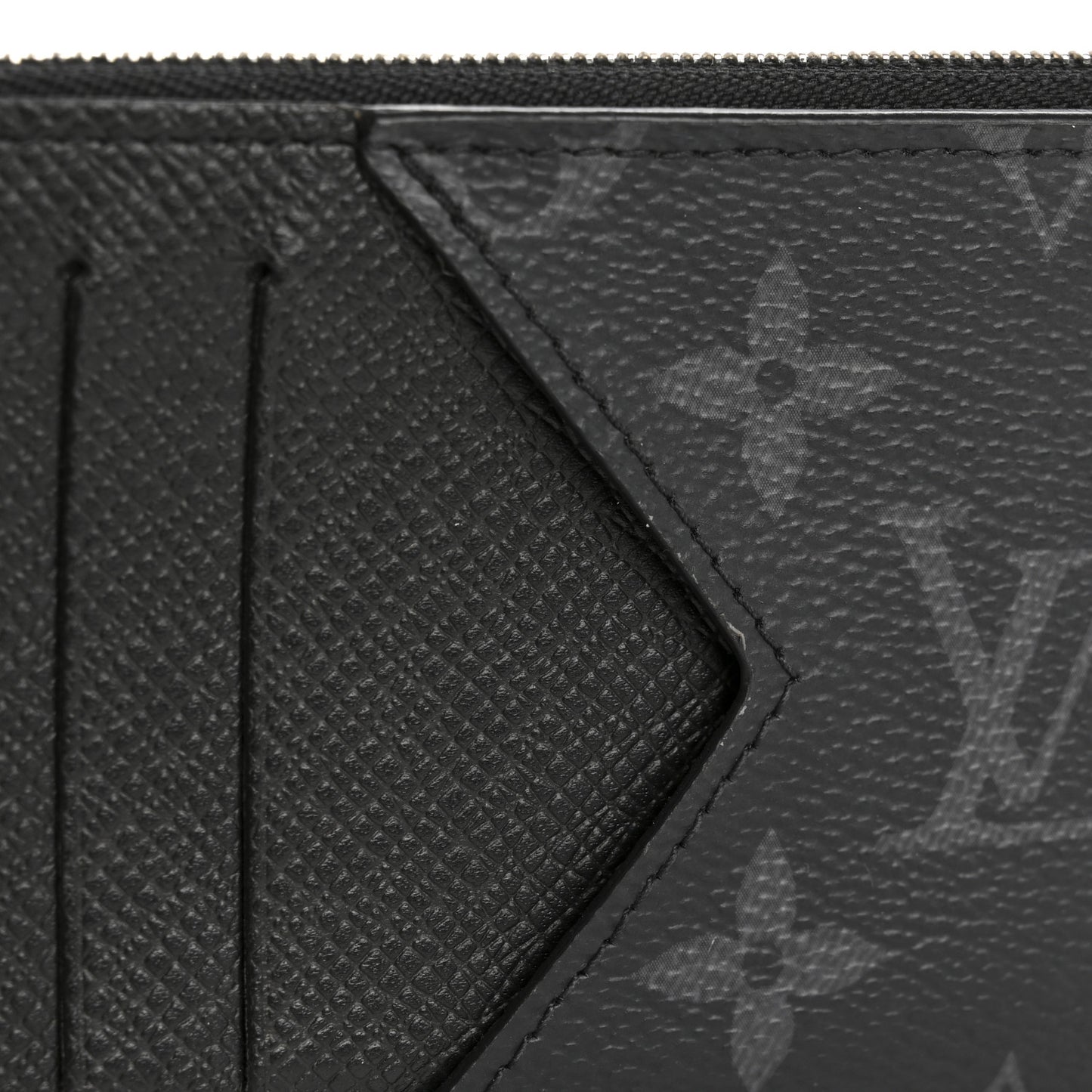 Monogram Eclipse Taiga Coin Card Holder Black