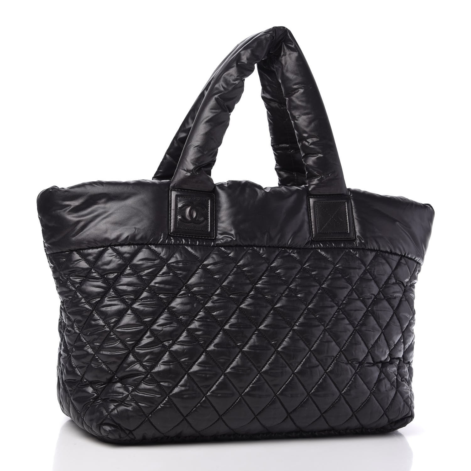 Chanel Nylon Quilted Large Coco Cocoon Tote Black 3 of 10