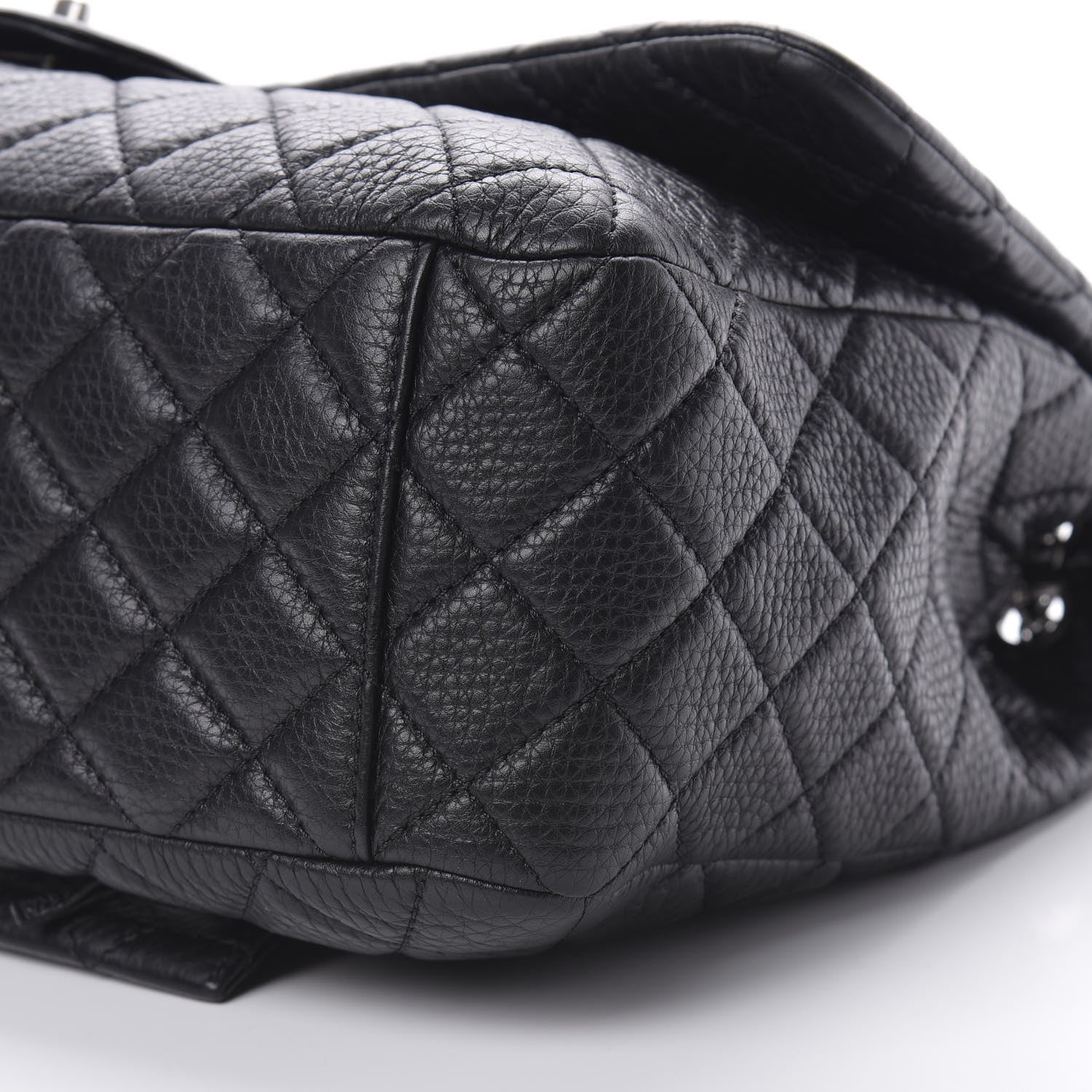 Chanel Calfskin Quilted XXL Travel Flap Bag Black 10 of 12
