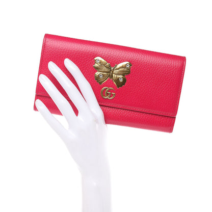 Gucci Calfskin Garden Continental Wallet Pink 2 of 11