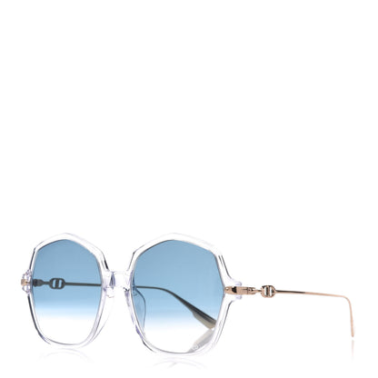 Christian Dior Acetate Metal Diorlink 2 Sunglasses Blue Gold 1 of 8