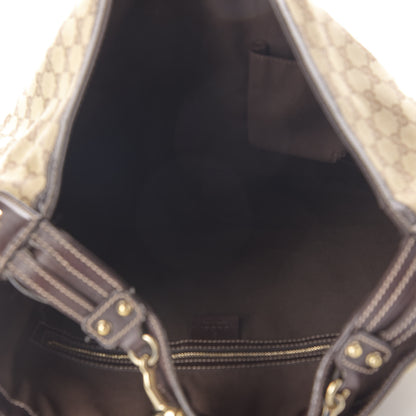 Gucci Monogram Large Wave Hobo Dark Brown 5 of 11
