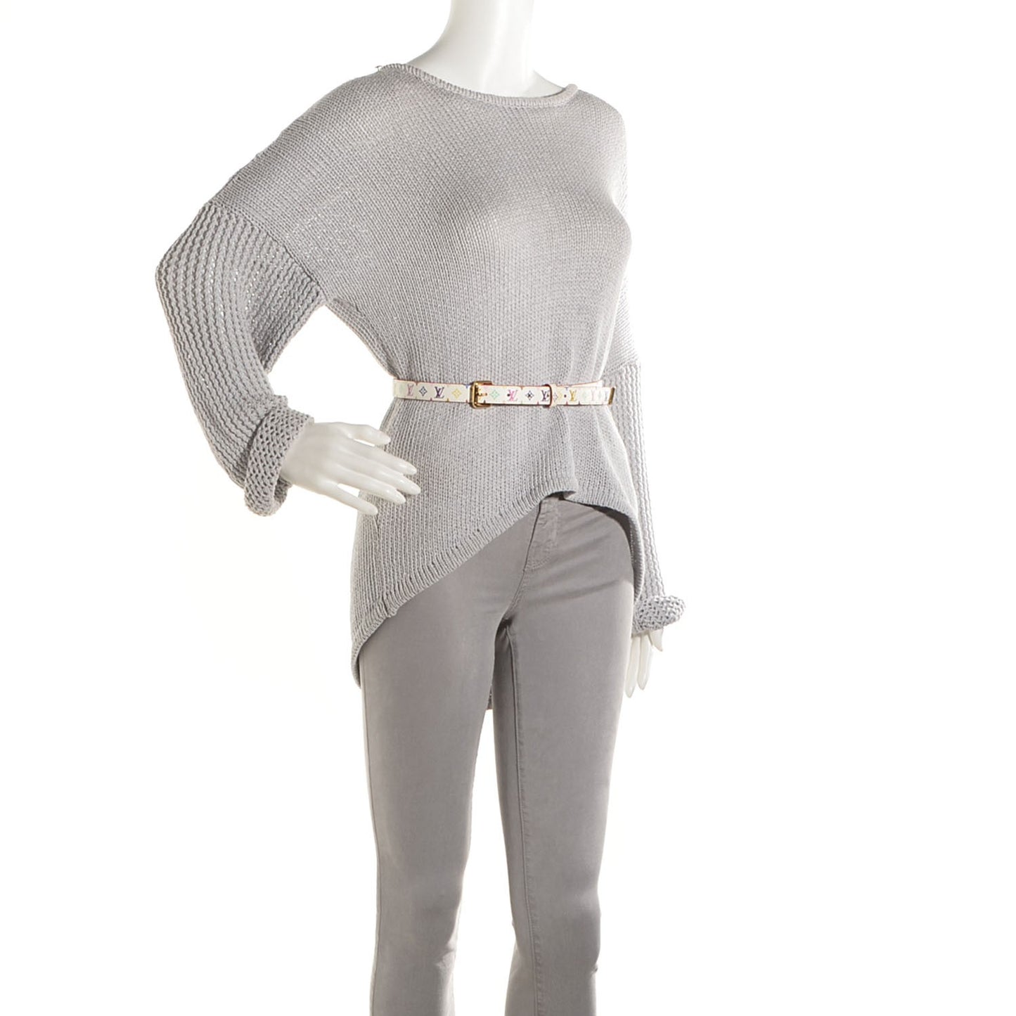 Monogram Multicolor Belt 80 32 White