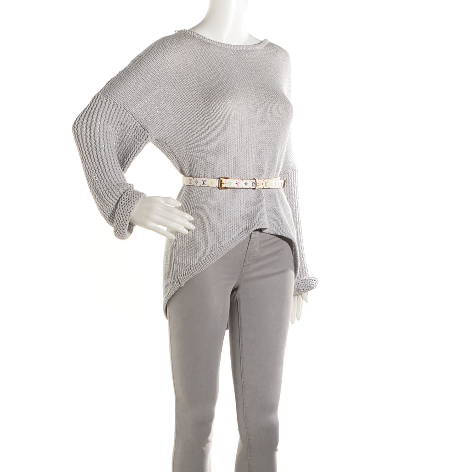 Louis Vuitton Monogram Multicolor Belt 80 32 White 2 of 7