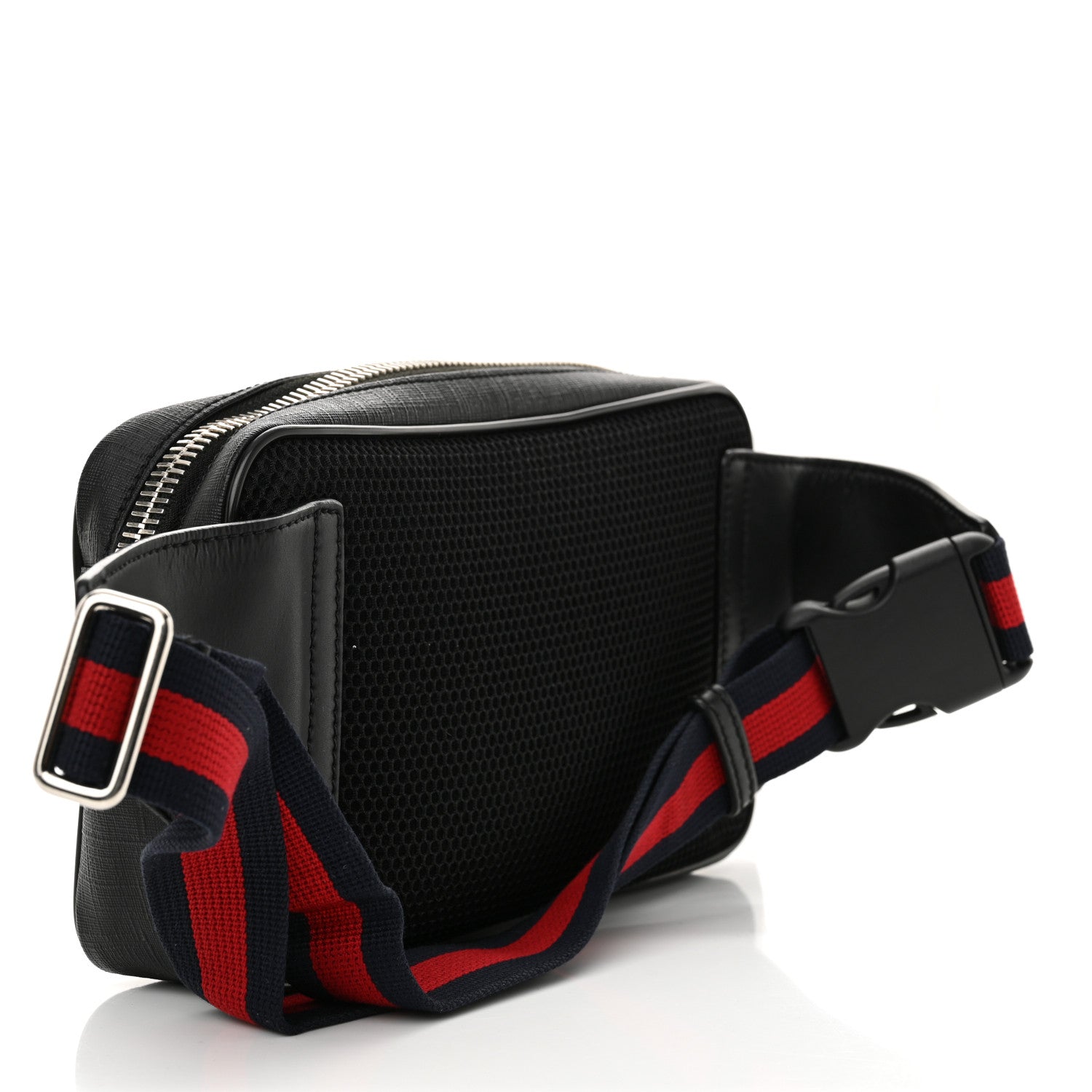 Gucci Soft GG Supreme Monogram Web Belt Bag Black Grey 3 of 13