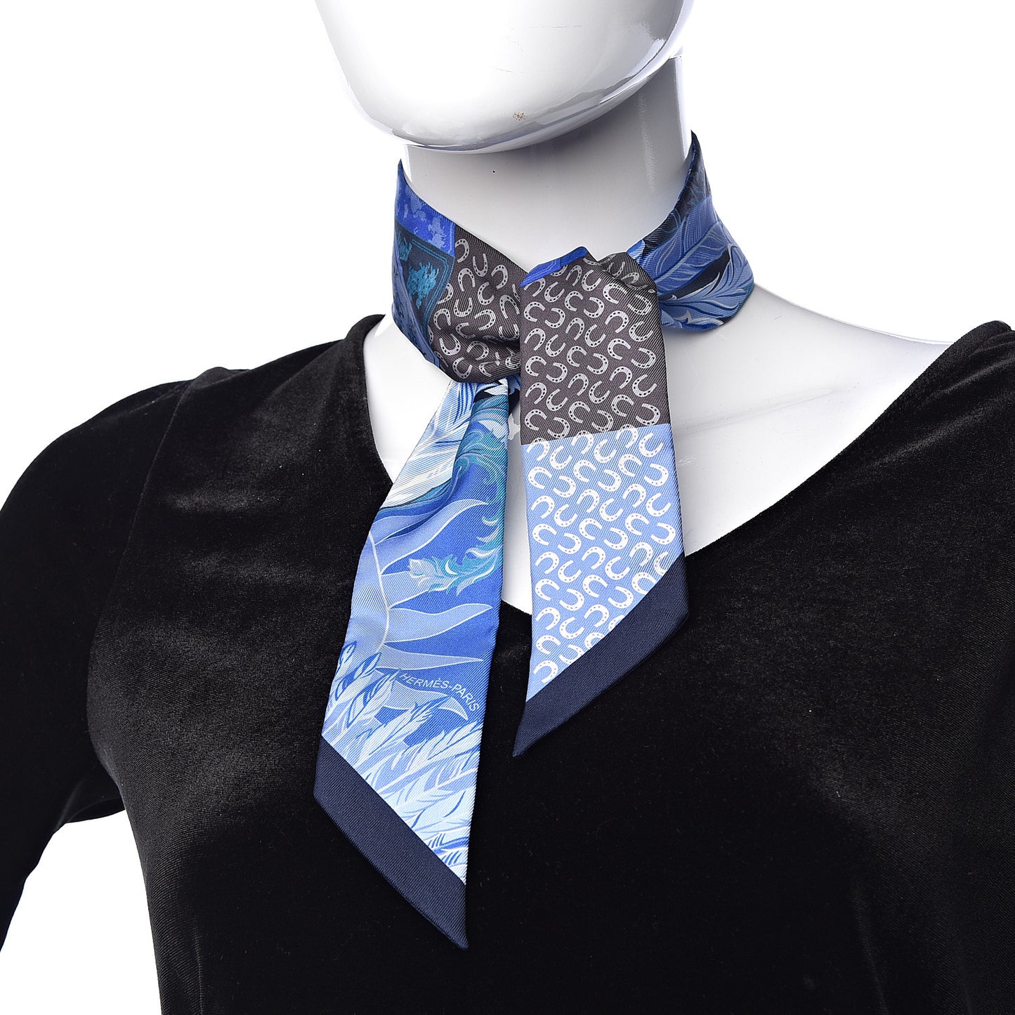 Silk Cheval Phoenix Twilly Marine Ciel Cobalt