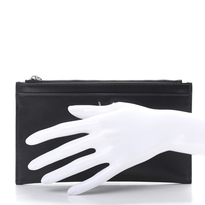 Saint Laurent Smooth Calfskin Monogram Zip Bill Pouch Black 2 of 8