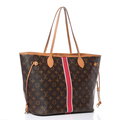 Louis Vuitton Monogram My LV Heritage Neverfull MM Fuchsia White 3 of 18
