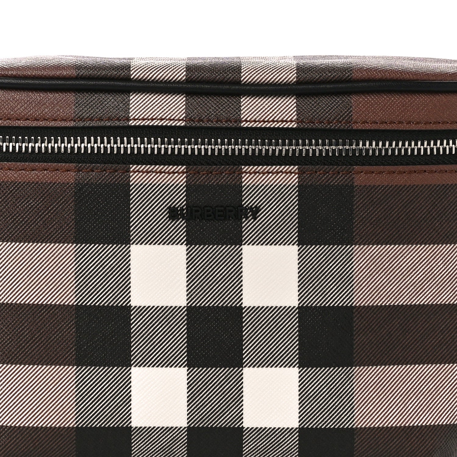 Burberry E-canvas Check Bum Bag Dark Birch Brown 8 of 10
