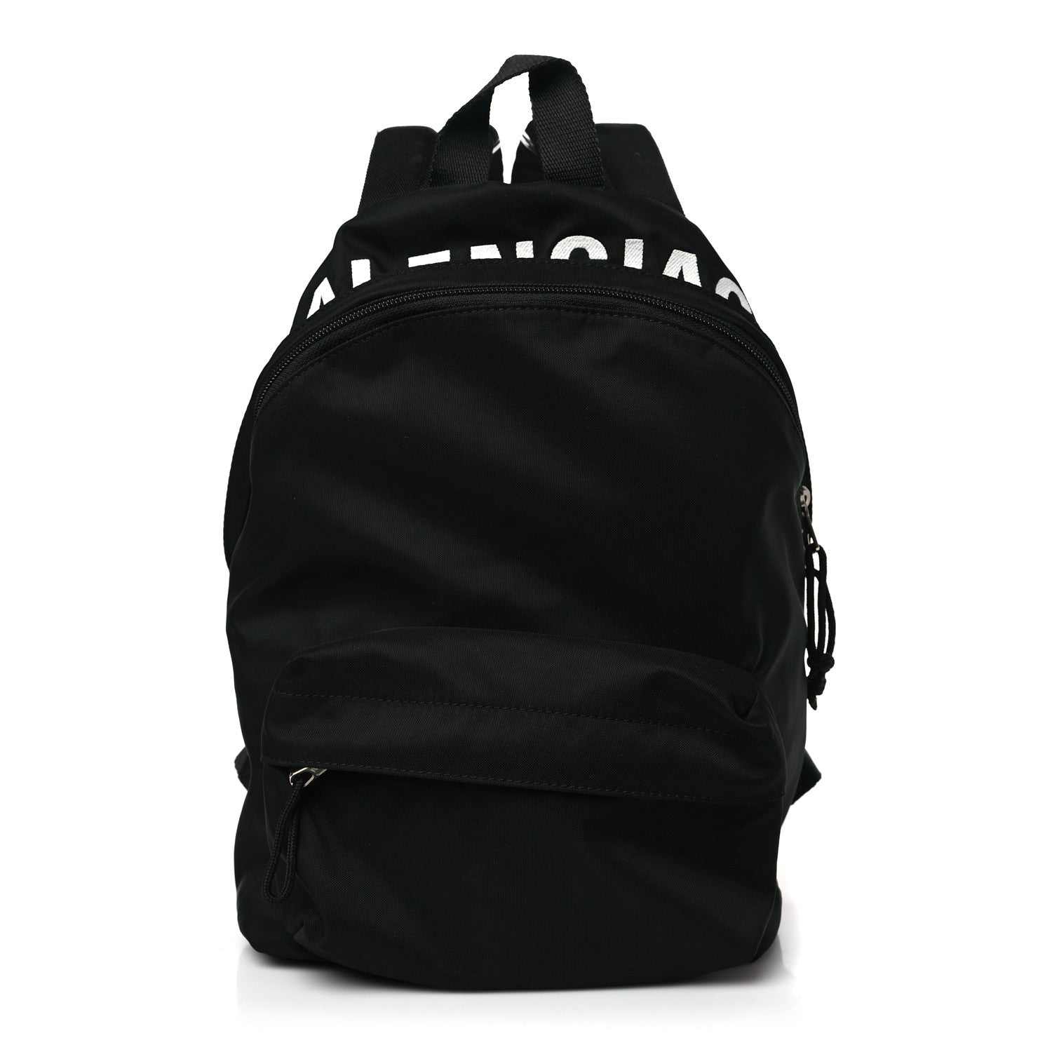 Balenciaga Sport Nylon Logo Embroidered S Wheel Backpack Black 1 of 8