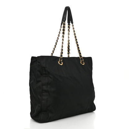 Prada Tessuto Nylon Chain Shoulder Bag Black 3 of 12