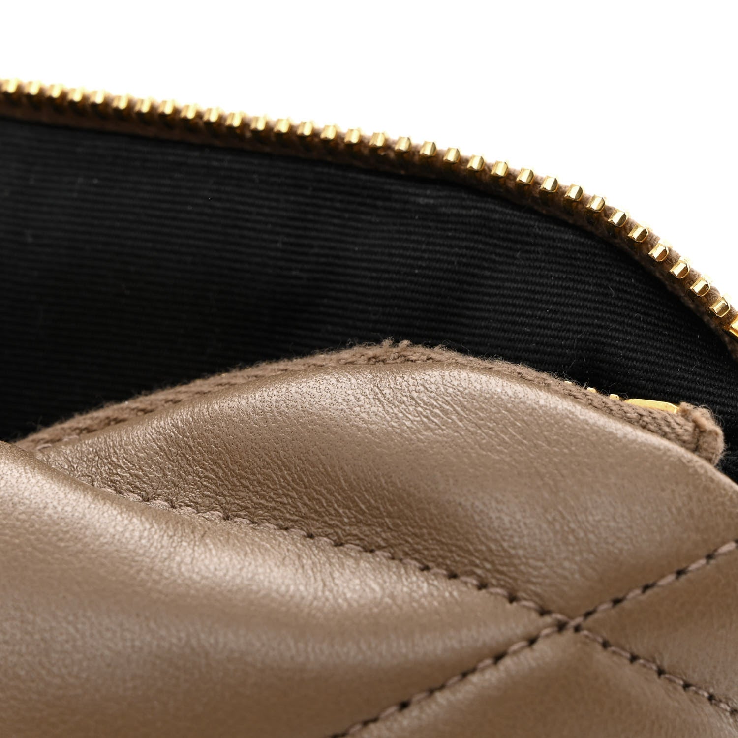 Saint Laurent Lambskin Monogram Medium Sade Puffer Taupe 10 of 10