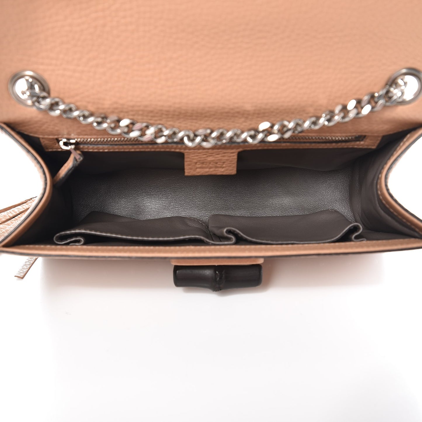 Calfskin Studded Medium Miss Bamboo Shoulder Bag Camelia