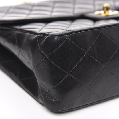 Chanel Lambskin Quilted Jumbo Single Flap Black 9 of 15