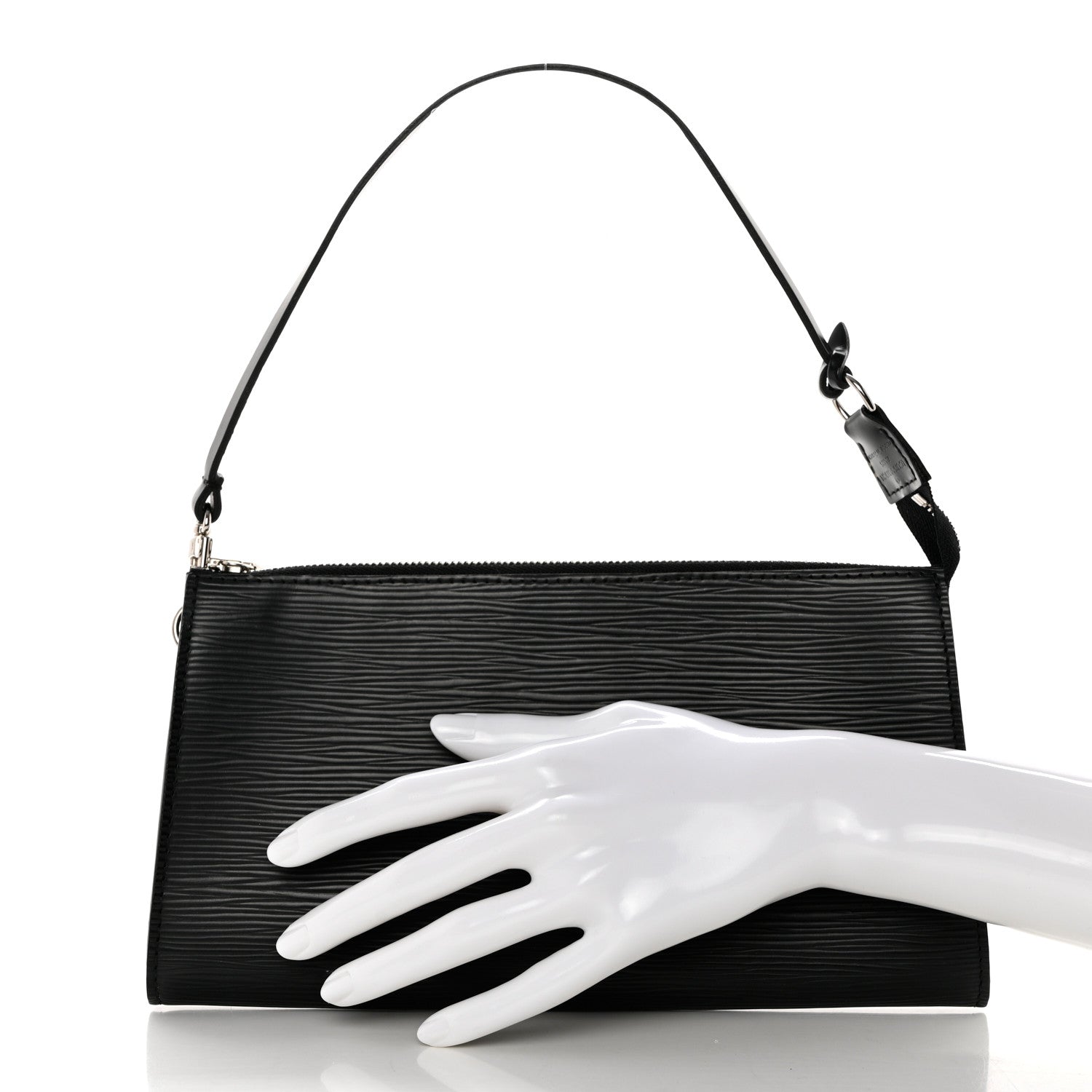 Louis Vuitton Epi Pochette Accessories 24 Black 2 of 8