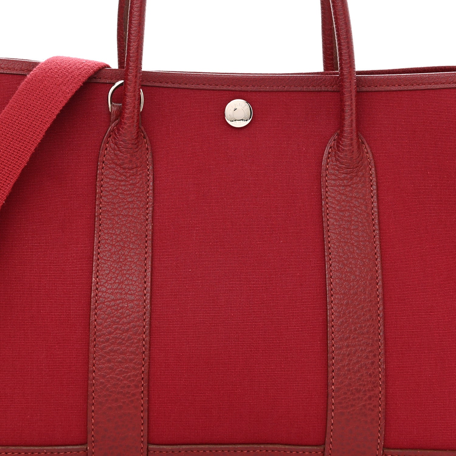 Hermes Toile Buffle Garden Party 30 TPM Rouge Imperial 8 of 10