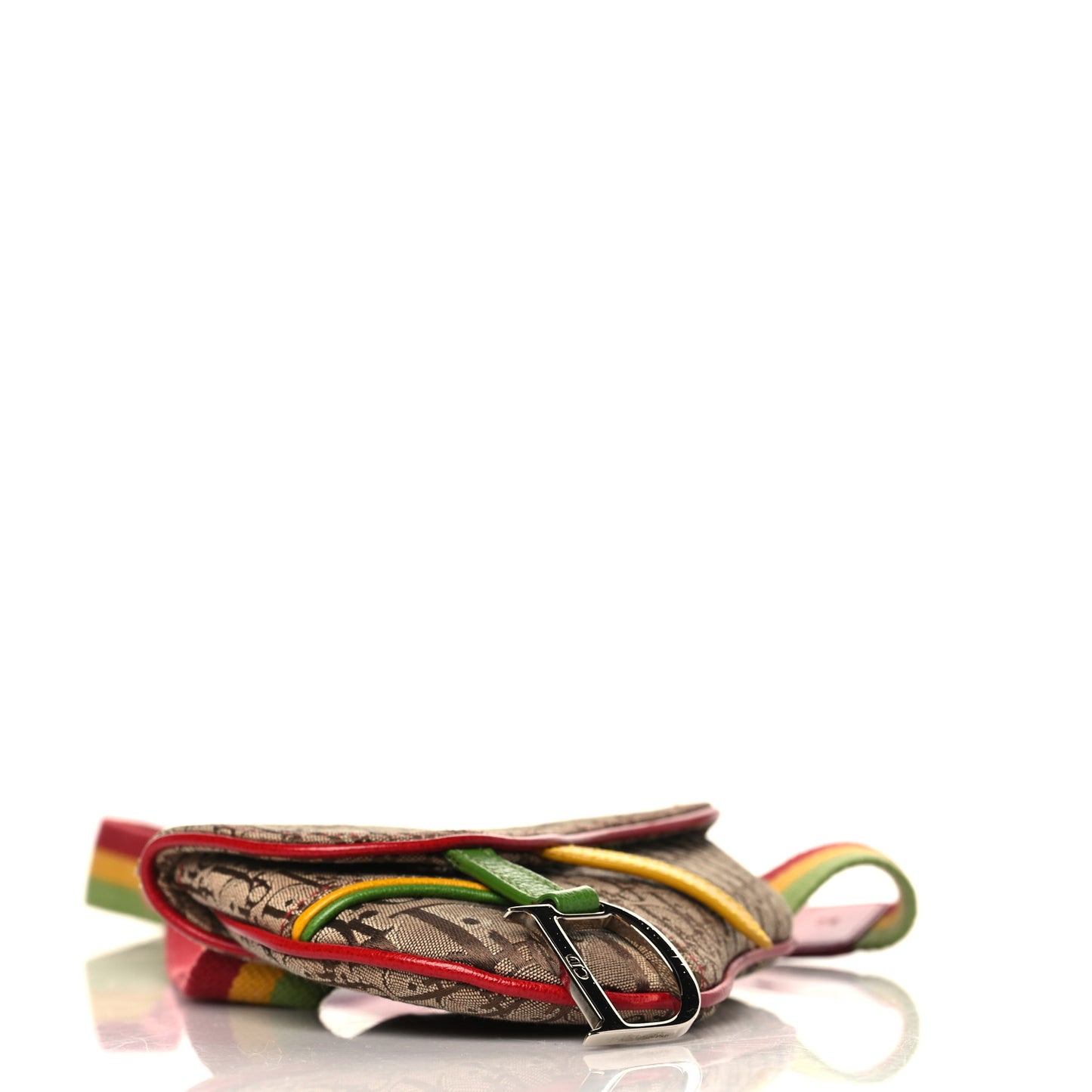 Monogram Rasta Saddle Belt Bag Beige