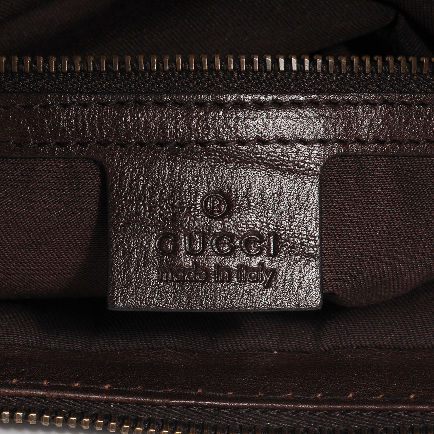 Monogram Interlocking G Tote Dark Brown