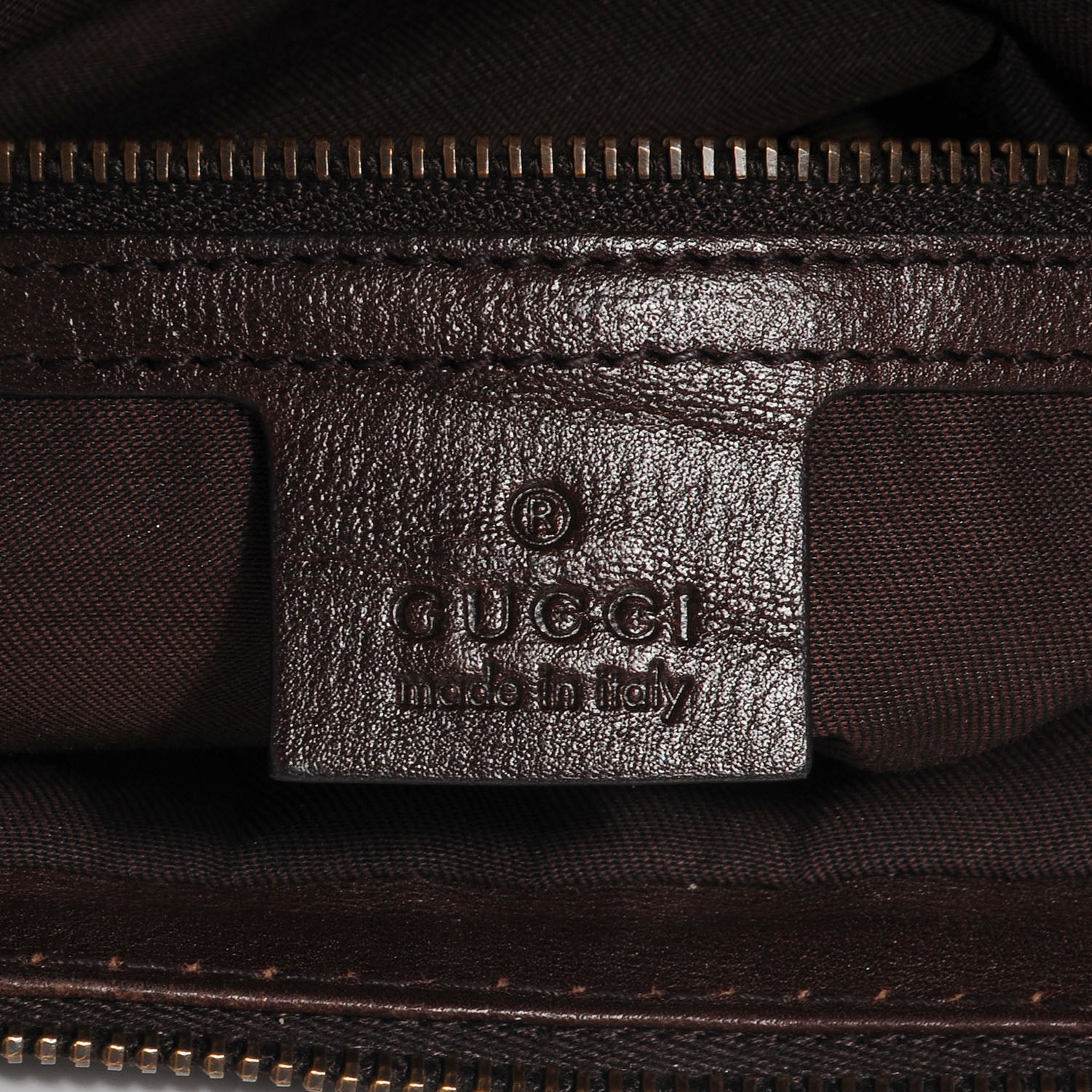 Gucci Monogram Interlocking G Tote Dark Brown 6 of 7