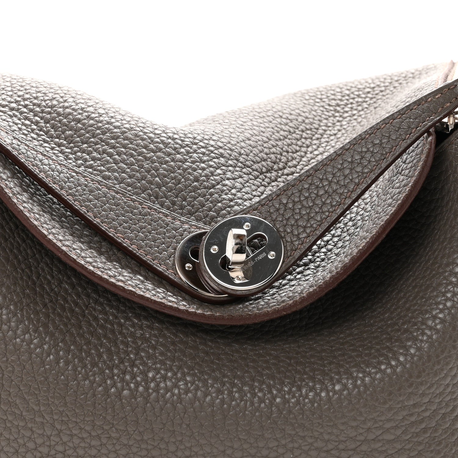 Hermes Taurillon Clemence Lindy 26 Etain 7 of 10