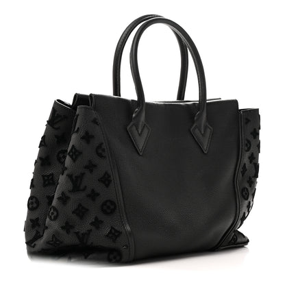 Louis Vuitton Veau Cachemire Tote W PM Black 3 of 9
