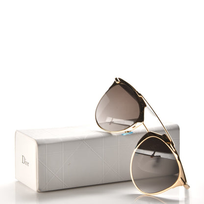 Christian Dior Reflected Sunglasses Gold White 8 of 8