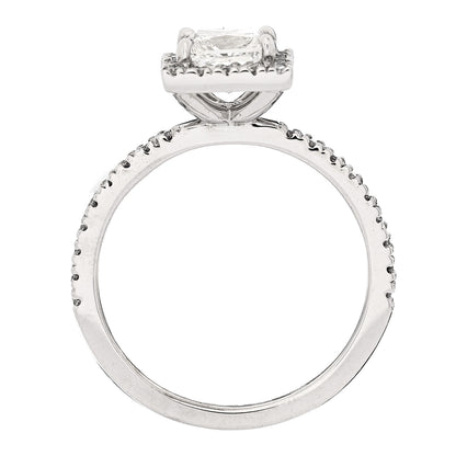 Parker & West by FASHIONPHILE 18K White Gold Diamond .96ctw Princess Cut Engagement Ring  52 6 5 of 10