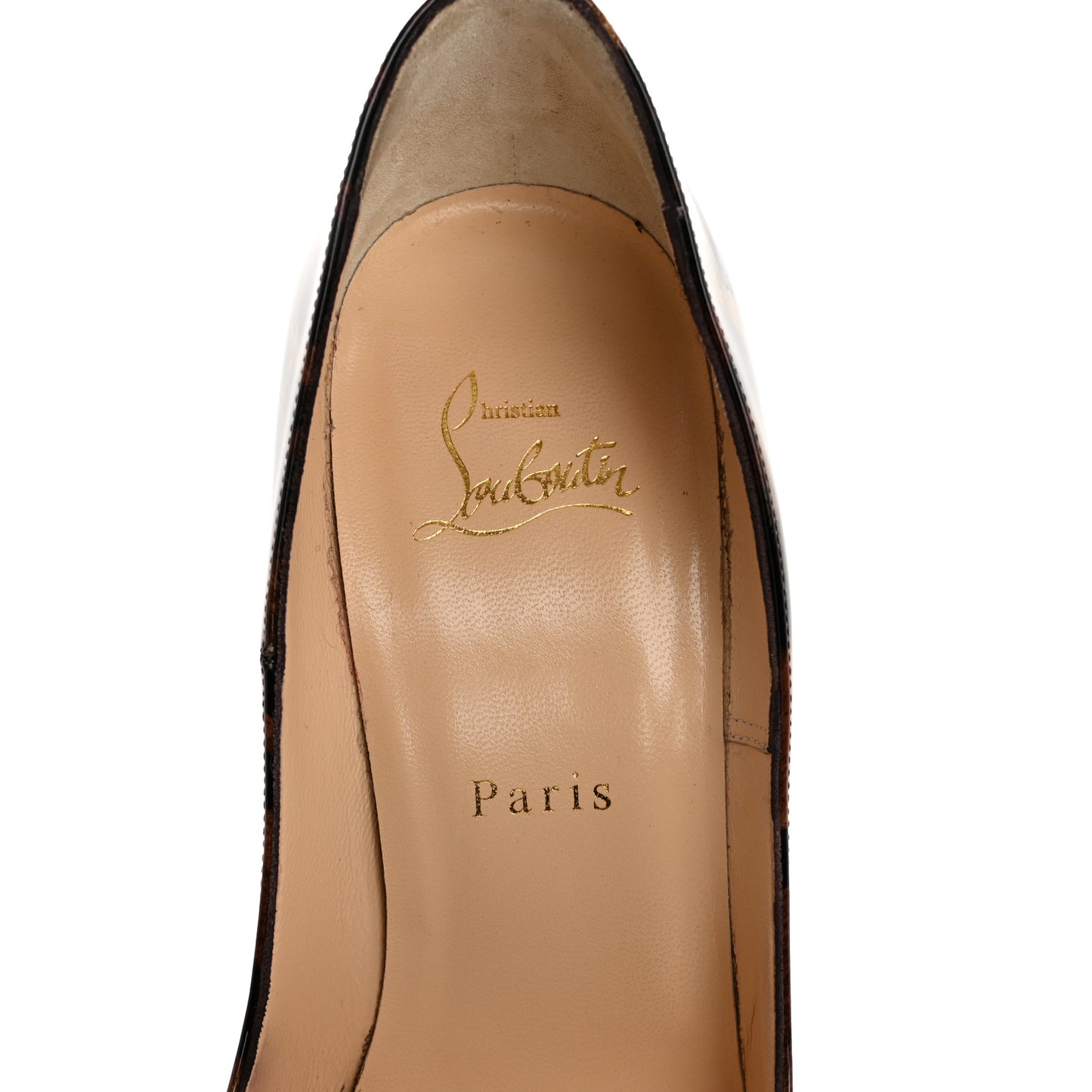 Patent Leopardino So Kate 120 Pumps 38.5 Brown