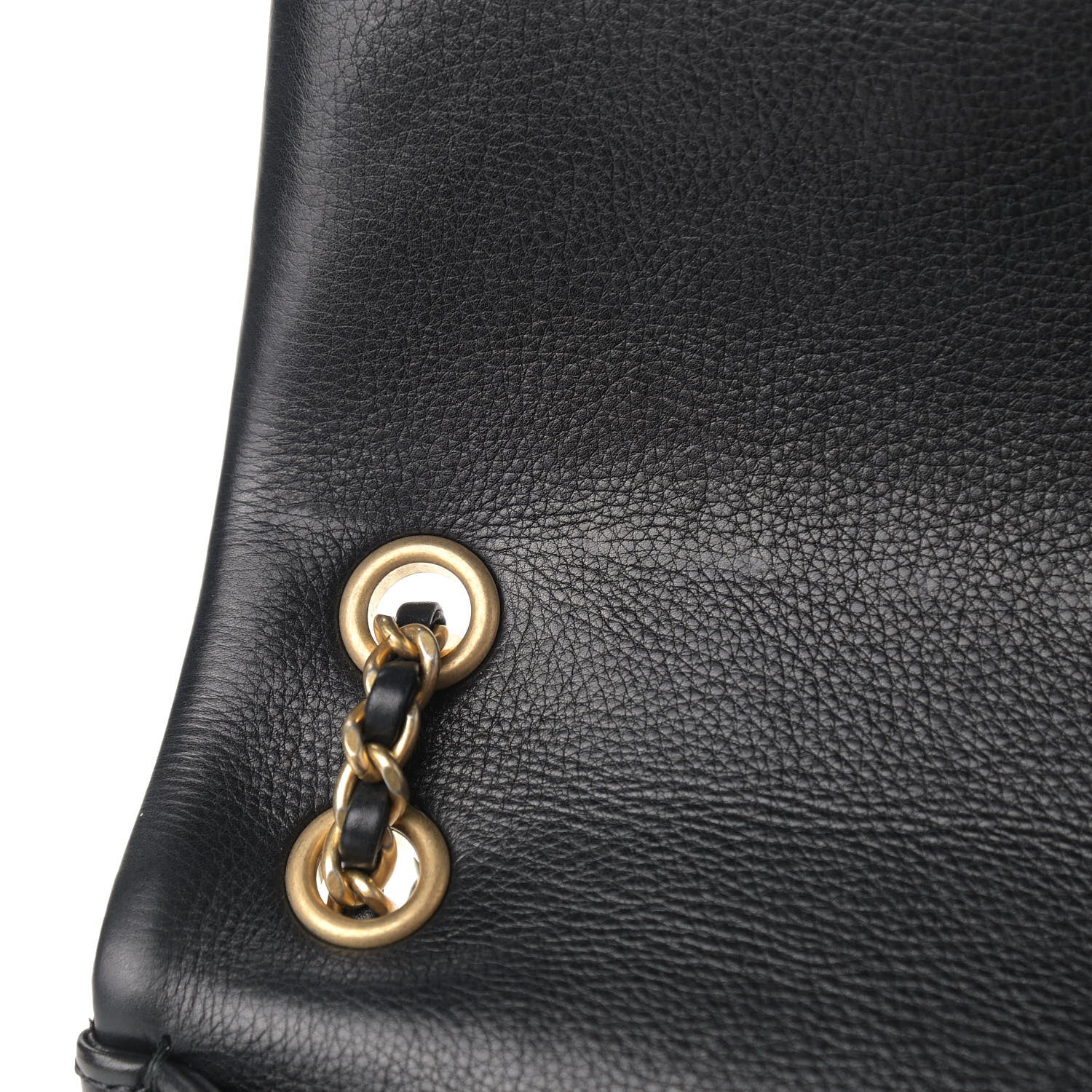 Chanel Calfskin Chevron Quilted Mini Rock The Corner Flap Black 11 of 11