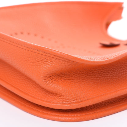 Hermes Taurillon Clemence Evelyne III PM Feu 10 of 11