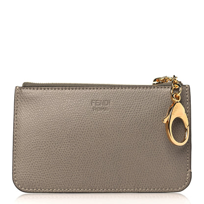 Fendi Vitello Cruise Coin Pouch Key Case Tortora 1 of 8