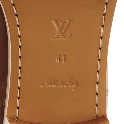 Louis Vuitton Canvas Calfskin Embossed Monogram Flat Seine Boots 41 6 of 8