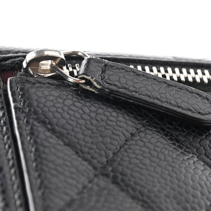 Chanel Caviar Quilted Compact Flap Wallet Black 10 of 11