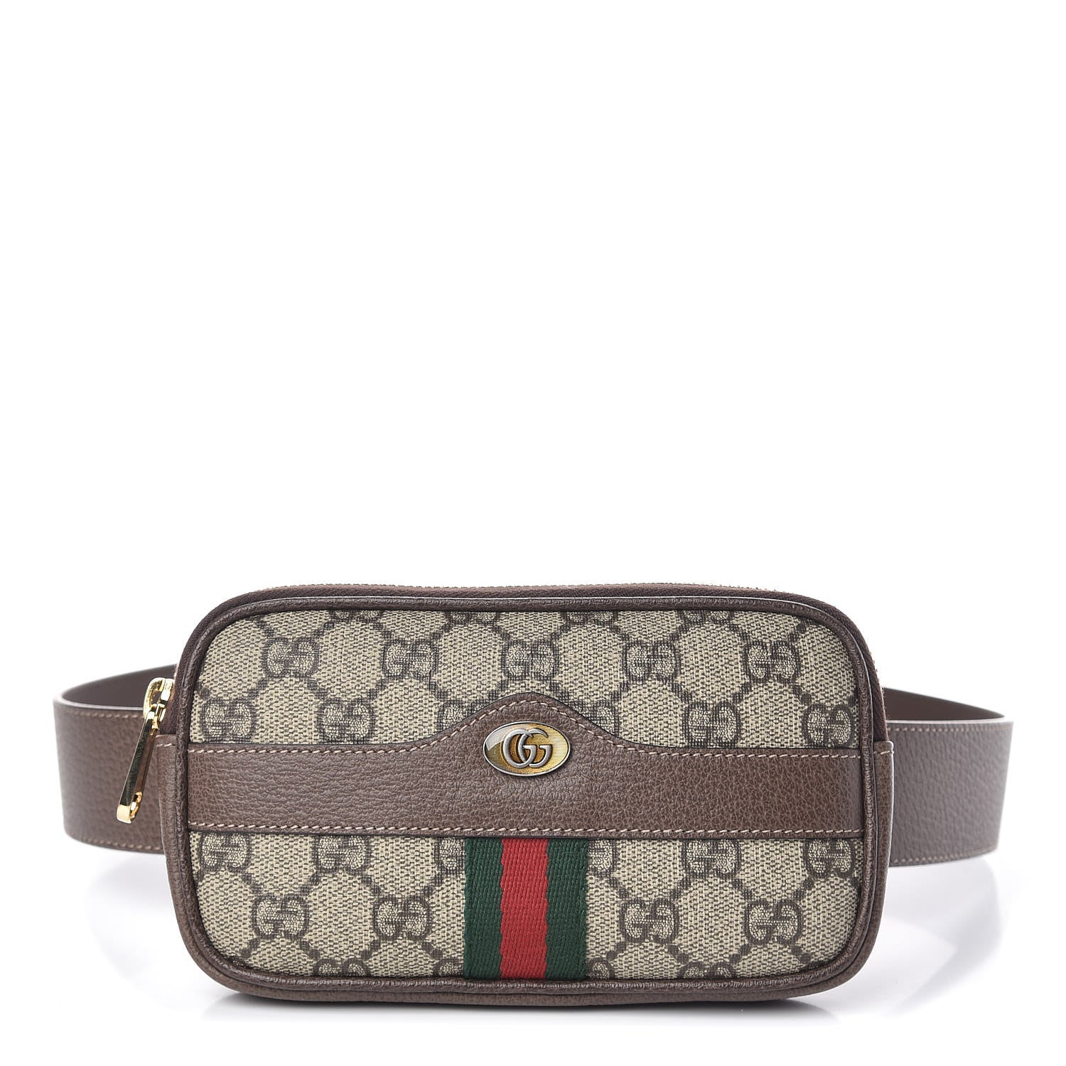 Gucci GG Supreme Monogram Ophidia Belted iPhone Case 85 34 Dark Brown 1 of 11