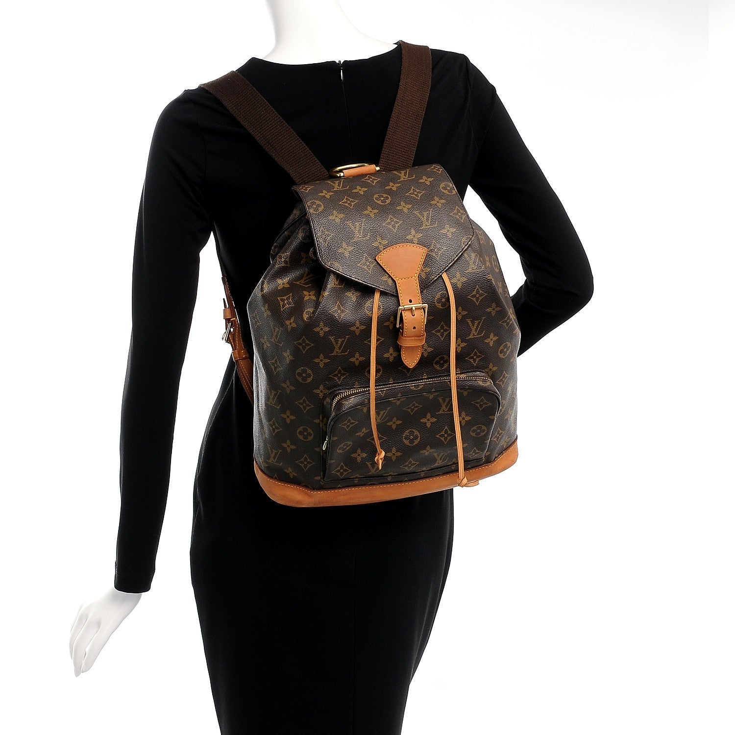 Louis Vuitton Monogram Montsouris GM Backpack 2 of 9