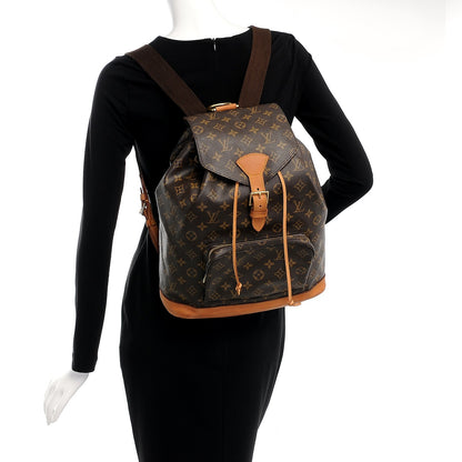 Louis Vuitton Monogram Montsouris GM Backpack 2 of 9