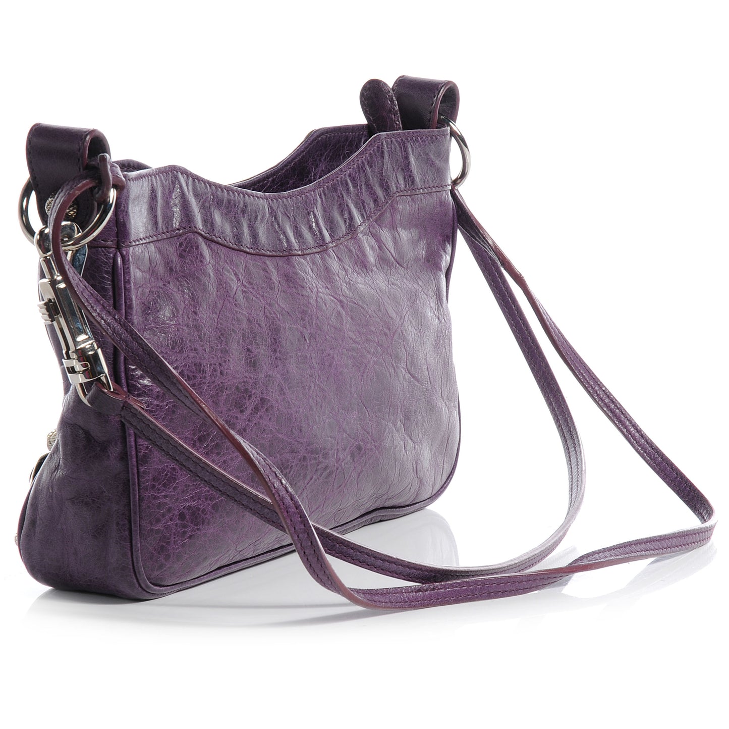 Agneau Giant 12 Silver Hardware Hip Violet