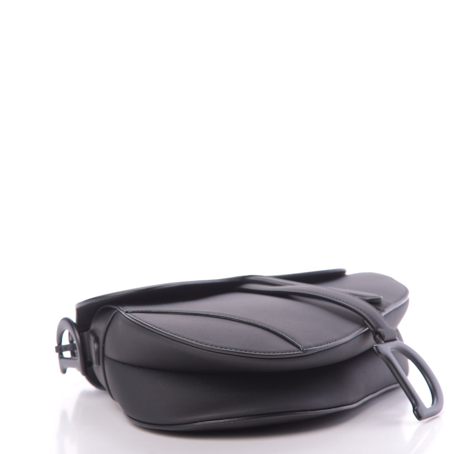 Ultra Matte Calfskin Saddle Bag Black