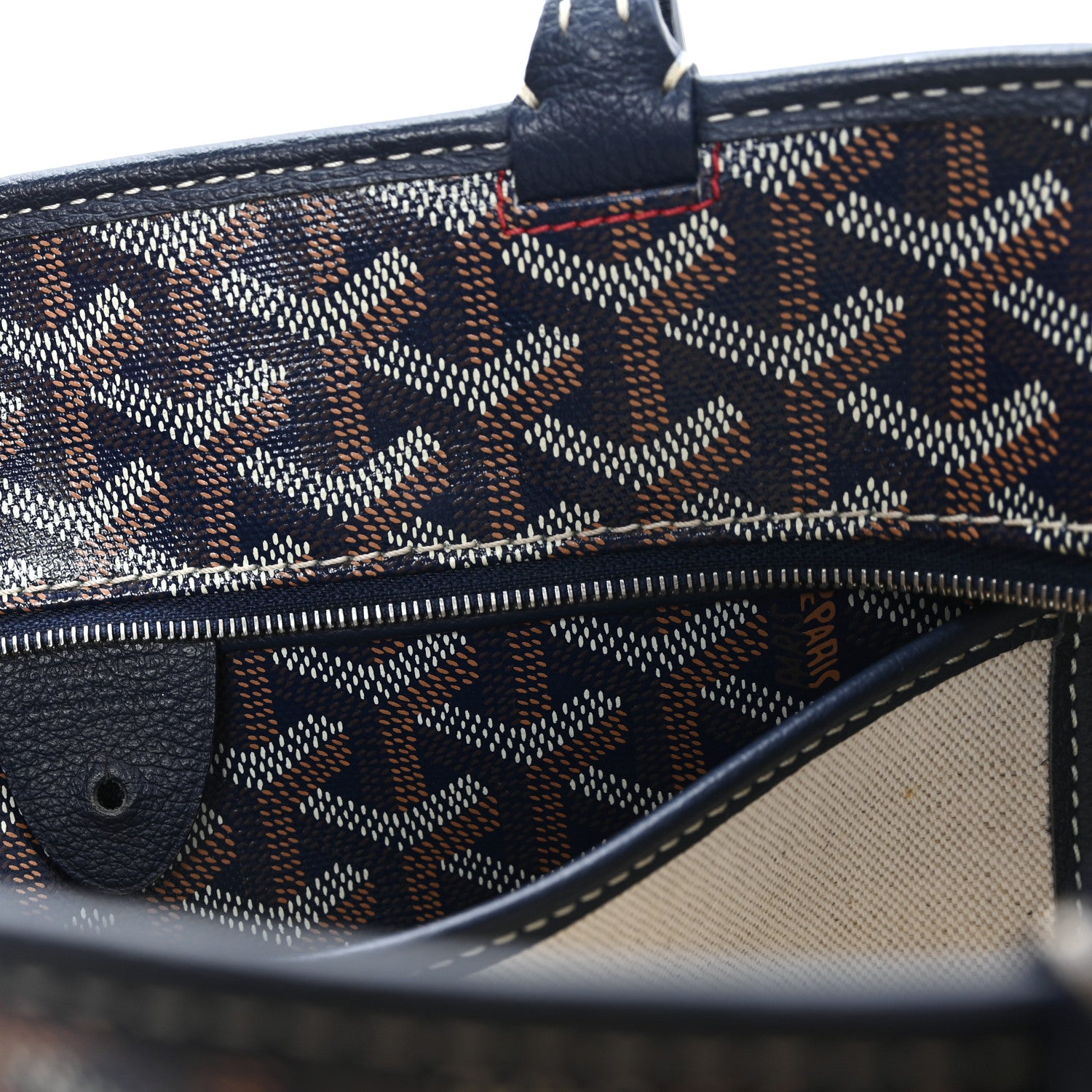 Goyard Goyardine Artois PM Navy 6 of 10