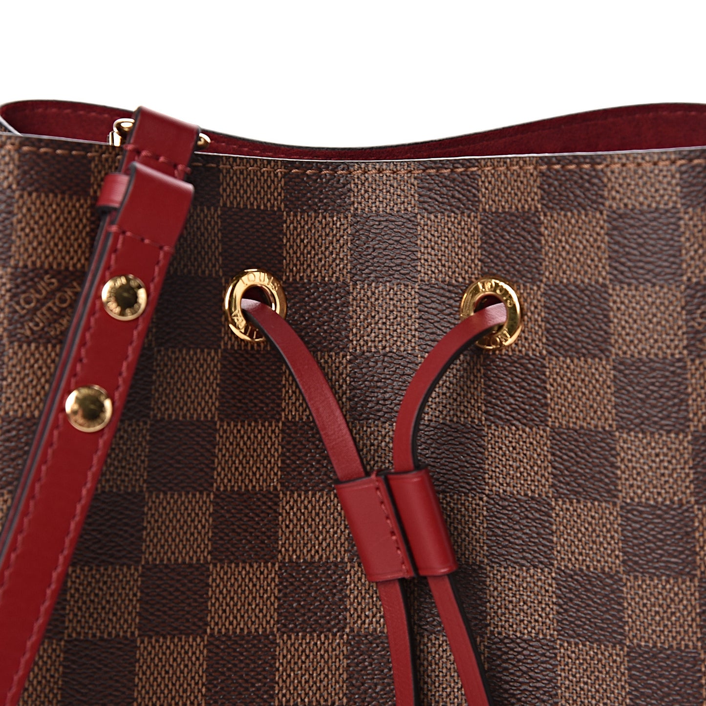 Damier Ebene Neonoe MM Cherry Berry