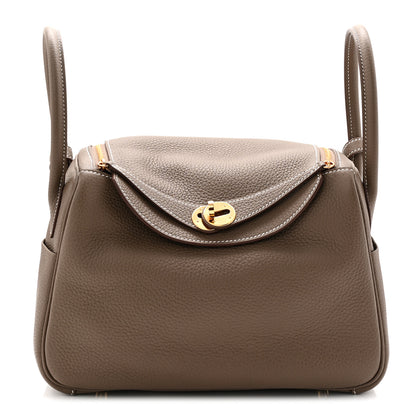 Hermes Taurillon Clemence Lindy 26 Etoupe 1 of 11