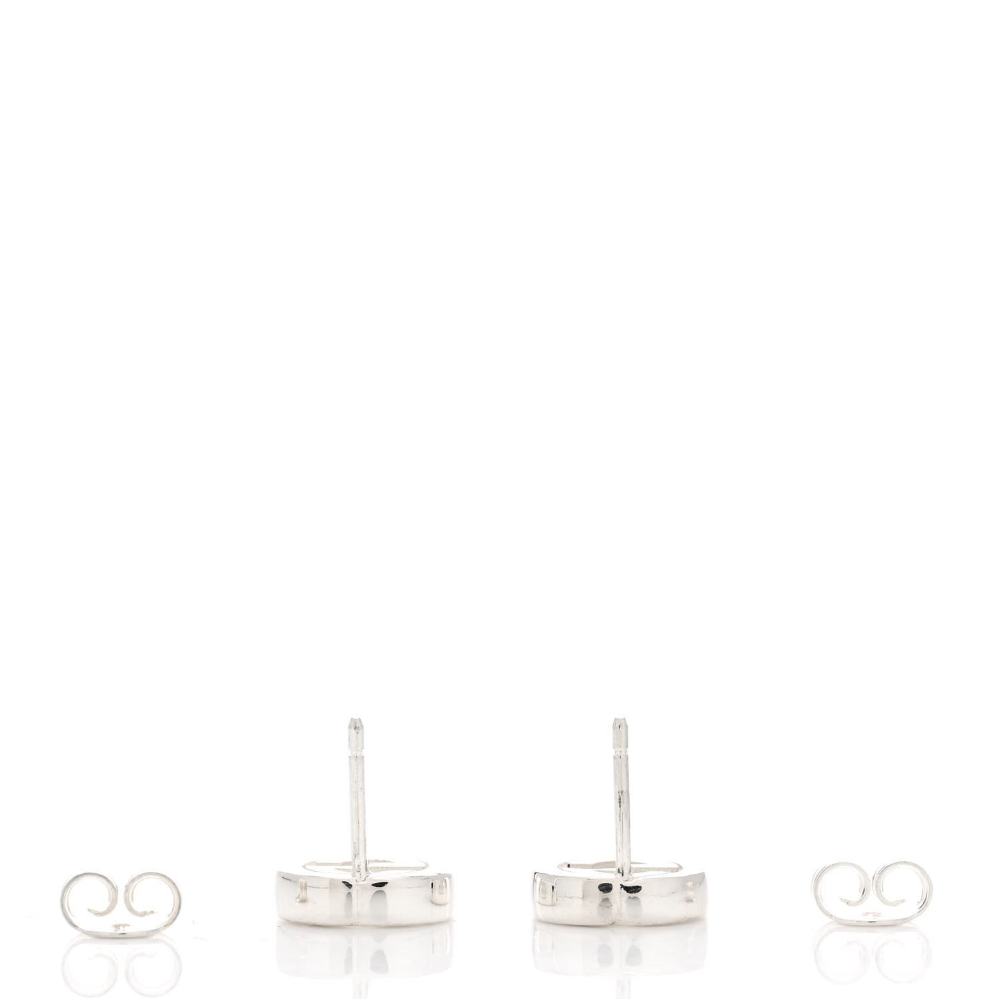 Sterling Silver Interlocking GG Stud Earrings