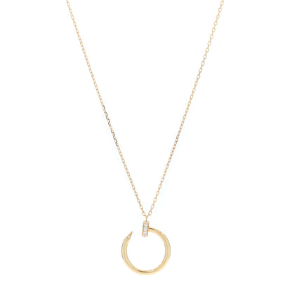 Cartier 18K Yellow Gold Diamond Juste Un Clou Pendant Necklace 1 of 5