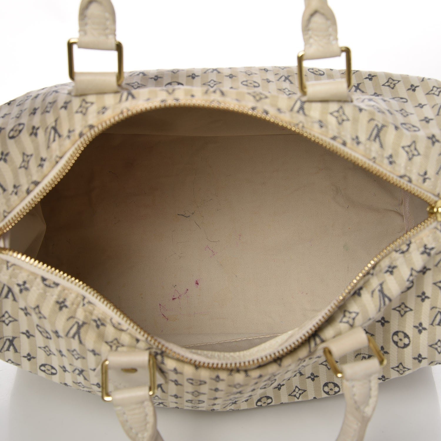Louis Vuitton Mini Lin Croisette Speedy 30 Blue 5 of 16