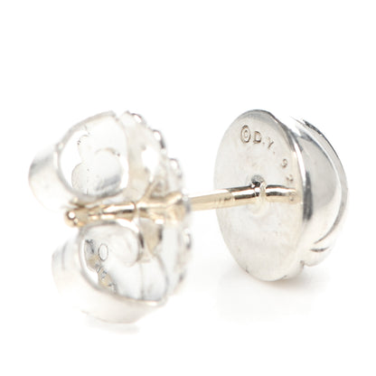 David Yurman Sterling Silver 8mm Sculpted Cable Stud Earrings 4 of 4