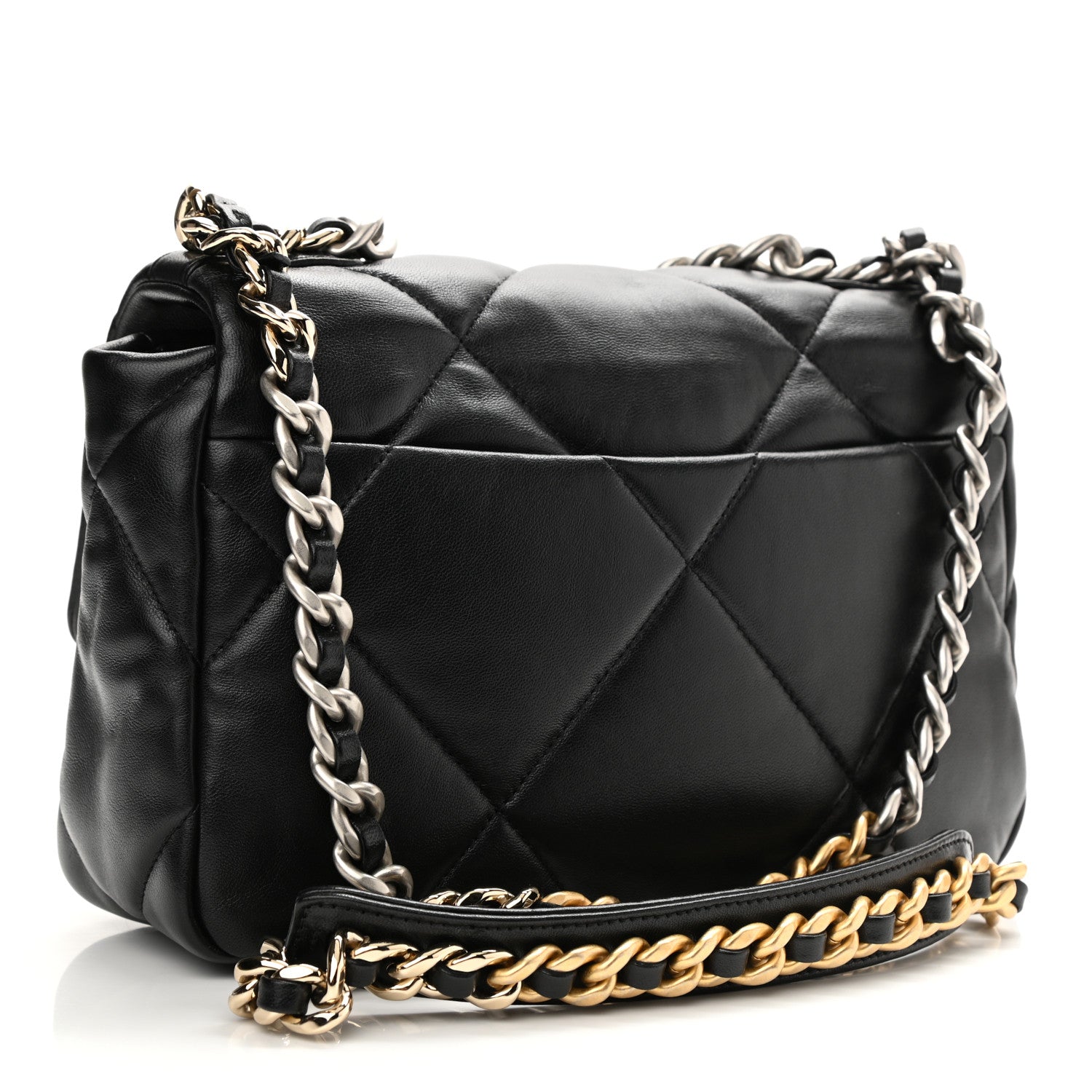 Chanel Lambskin Quilted Medium Chanel 19 Flap Black 3 of 10