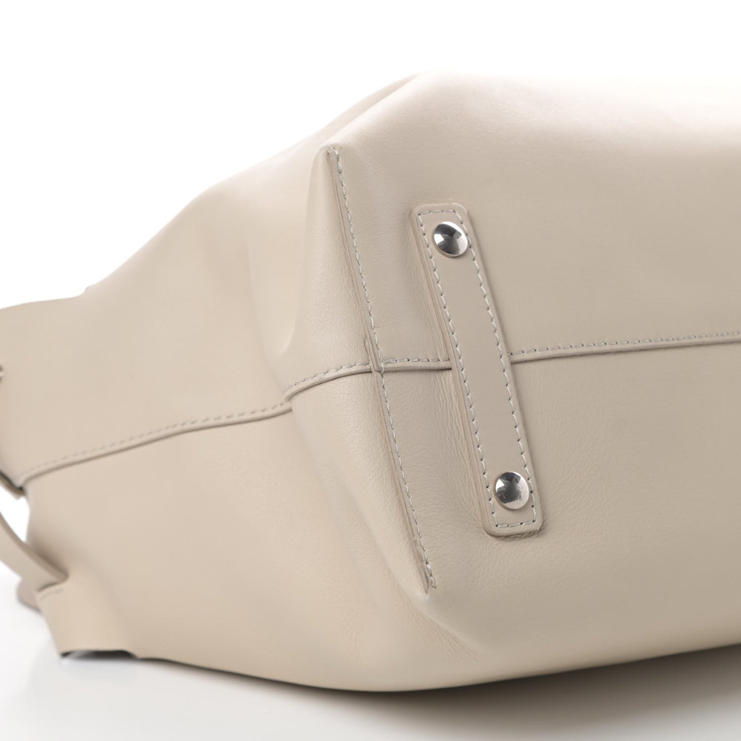 Soft Smooth Calfskin Medium Tote Limestone