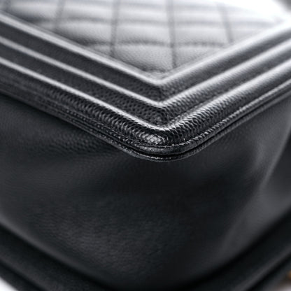 Chanel Caviar Quilted Medium Boy Flap Black 11 of 15