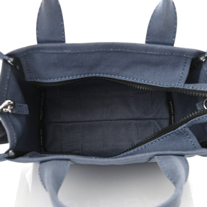 Marc Jacobs Cotton Canvas Mini The Tote Bag Blue Shadow 5 of 9