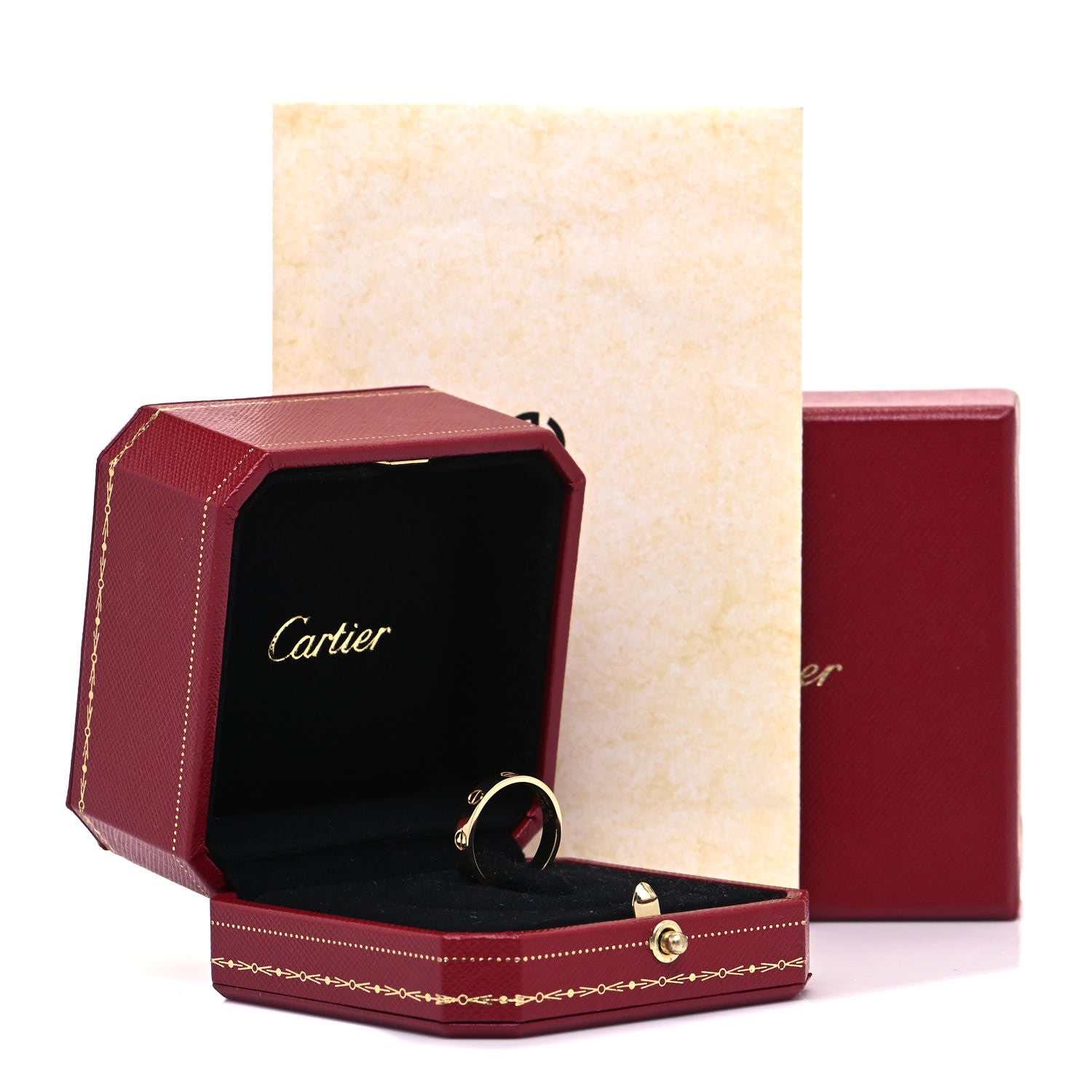 Cartier 18K Yellow Gold 3.5mm LOVE Wedding Band Ring 53 6.25 5 of 5